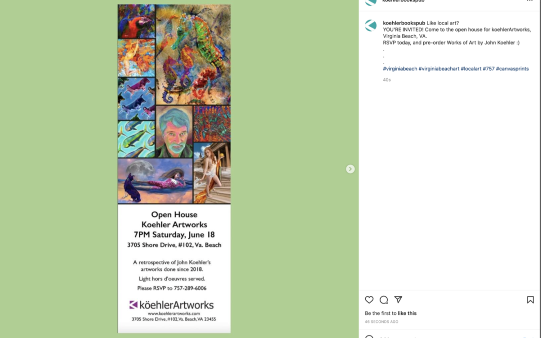 You’re Invited to a Virginia Beach Art Open House!
