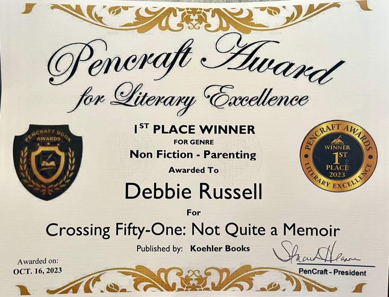 Debbie Russell Pencraft Award